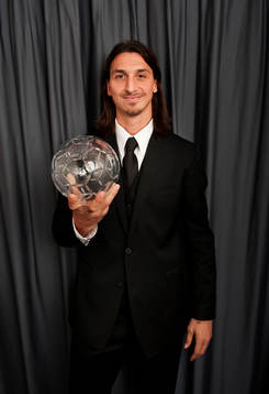 Vinnare av Årets forward, herr: Zlatan Ibrahimovic, AC