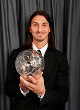Vinnare av Årets forward, herr: Zlatan Ibrahimovic, AC