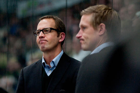 Björn Hellkvist, tränare, Jens Gustavsson, assisterande