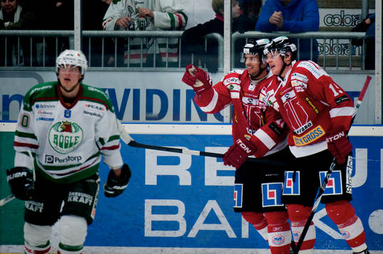 Jared Aulin, Matt Keith, Örebro, jubel, Rögle, depp