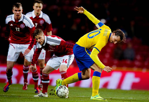 Lasse Schöne, Danmark, Zlatan Ibrahimovic, Sverige