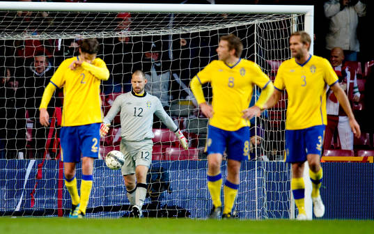 Mikael Lustig, Johan Wiland, Anders Svensson, Olof