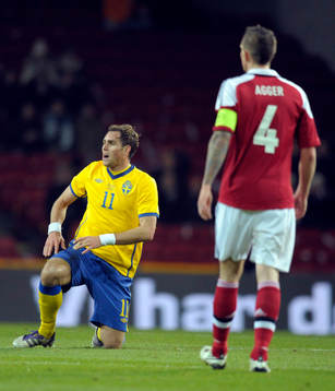 Johan Elmander, Sverige och Daniel Agger, Danmark