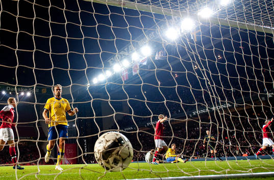Olof Mellberg, Johan Wiland, Andreas Granqvist, Sverige,