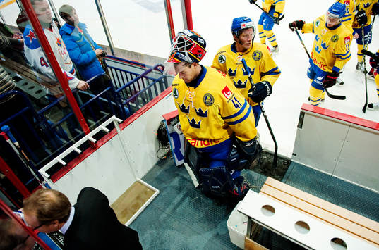 Gustaf Wesslau, målvakt, Sverige, lämnar isen