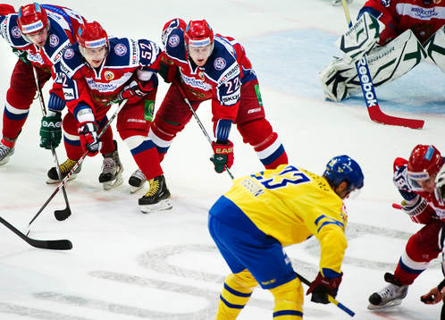 Alexander Radulov, Sergei Shirokov och Konstantin Korneev,