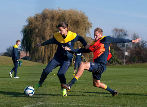Zlatan Ibrahimovic och Andreas Granqvist