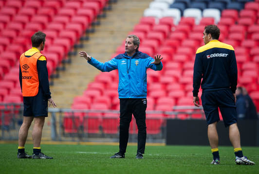 Anders Svensson, Johan Elmander, Erik Hamrén,