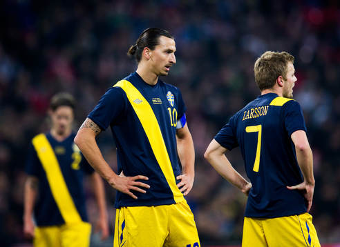 Zlatan Ibrahimovic, Sebastian Larsson, Sverige