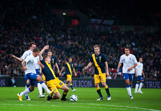 Pontus Wernbloom, Sebastian Larsson, Sverige. Kyle Walker,