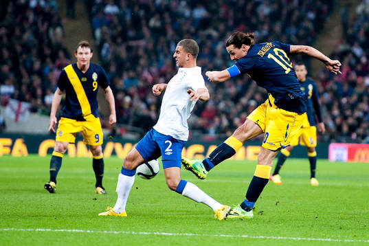 Zlatan Ibrahimovic, Sverige. Kyle Walker, England