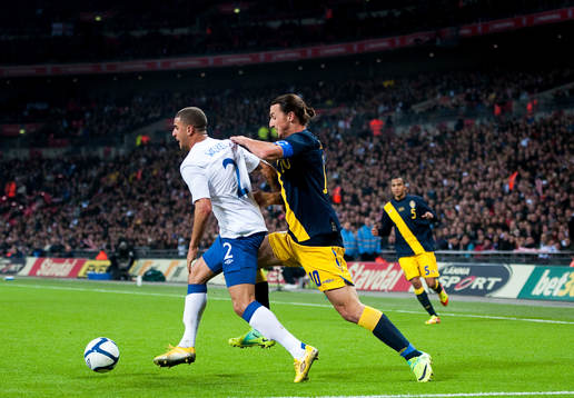 Zlatan Ibrahimovic, Sverige. Kyle Walker, England