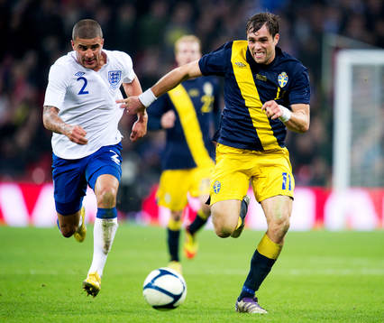 Kyle Walker, England, Johan Elmander, Sverige