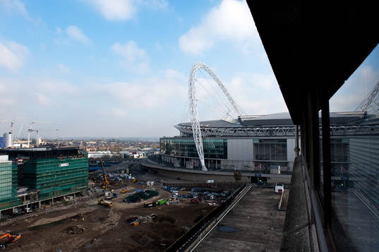 Mycket ombyggnationer runt Wembley Stadium