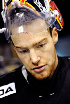 Ishockey, Elitserien Djurgården målvakt Gustaf Wesslau