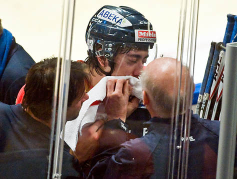 Mika Zibanejad, Djurgården skada, blod