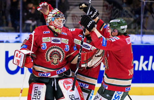 Frederik Andersen, målvakt, Frölunda, jubel
