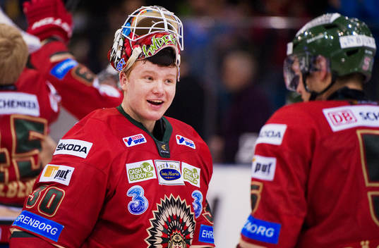 Frederik Andersen, målvakt, Frölunda, jubel