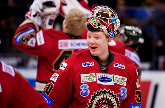 Frederik Andersen, målvakt, Frölunda, jubel
