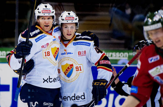 Mathias Tjärnqvist, Pontus Åberg, Djurgården, jubel, 1-1