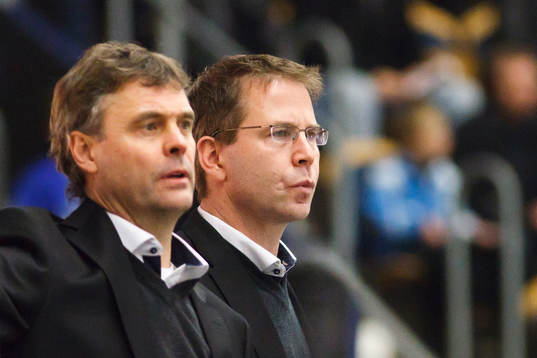 Thomas Ljungberg, andretränare och Ulf Dahlén, tränare