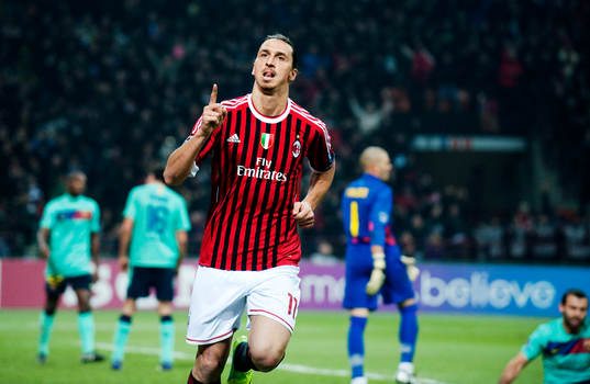 Zlatan Ibrahimovic, AC Milan, jublar