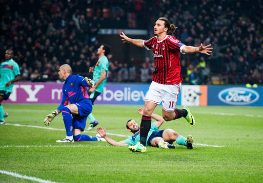 Zlatan Ibrahimovic, AC Milan, jubel