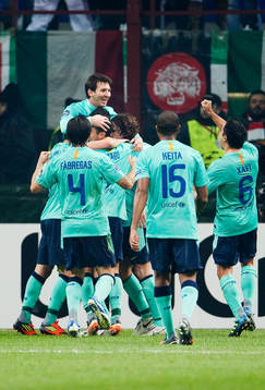 Lionel Messi, Barcelona, jubel