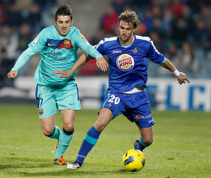 David Villa, Barcelona och Valera, Getafe