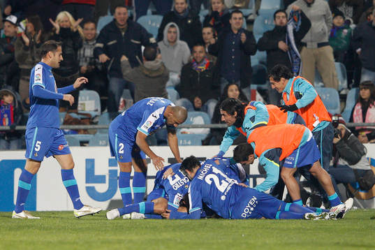Jubel, glädje i Getafe