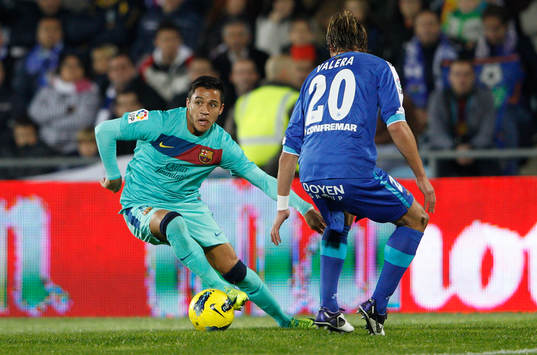 Alexis Sanchez, Barcelona och Valera, Getafe