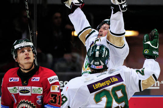 1-2 Rickard Wallin, Färjestad, jubel