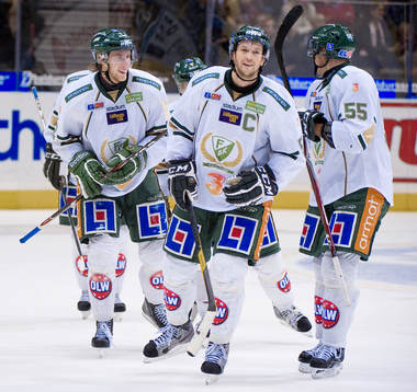 Per Äslund, Rickard Wallin, Färjestad, jubel