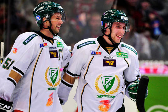 Rickard Wallin och Per Åslund, Fräjestad (Jubel)