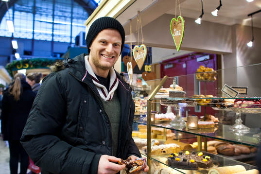 Patrick von Gunten i Saluhallen i Göteborg
