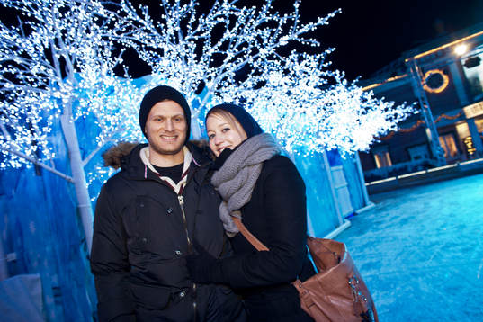 Patrick von Gunten och Amandine Hostettler på Liseberg