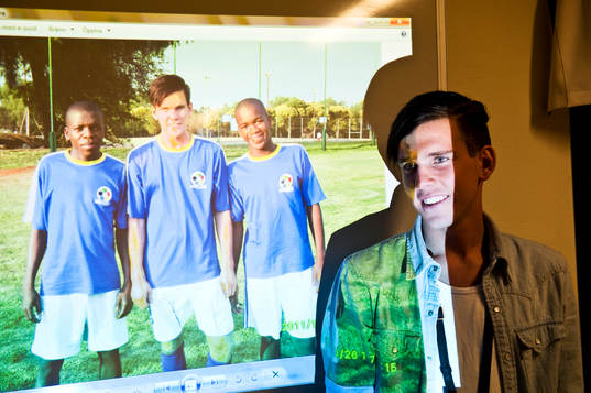 André Bengtsson, 18, skolarbete i Sydafrika