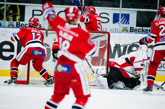 Robert Sabolic, Södertälje, bakom mål, jubel