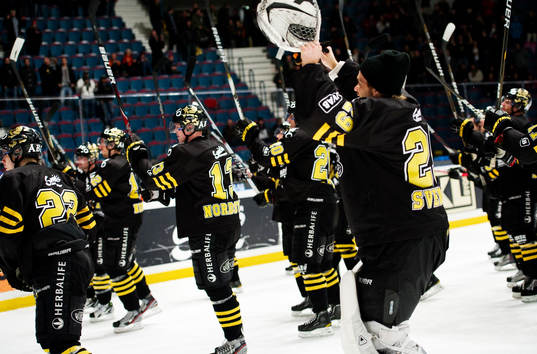 AIK-spelarna tackar fansen