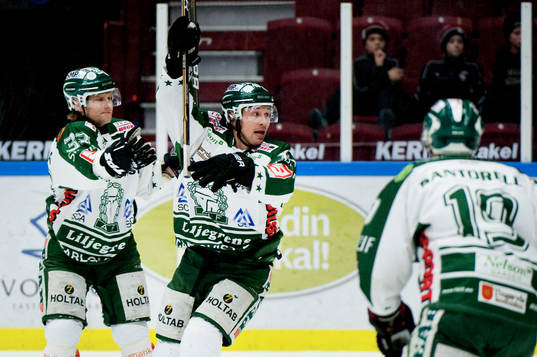 Jari Kauppila, Dustin Johner, Tingsryd, jubel, 1-0