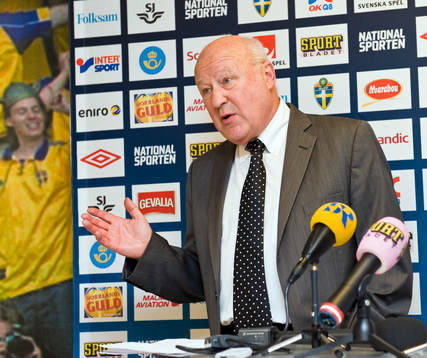 Bläddra bland fler bilder av Fotboll, Presskonferens, Sverige