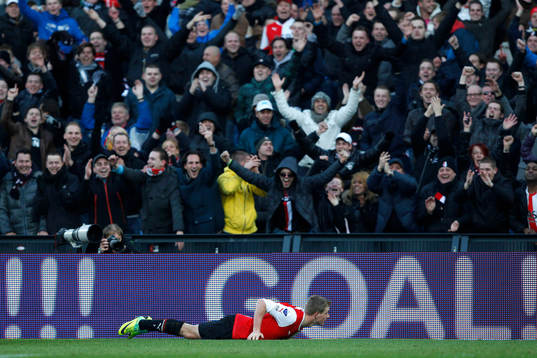 John Guidetti, Feyenoord, jubel
