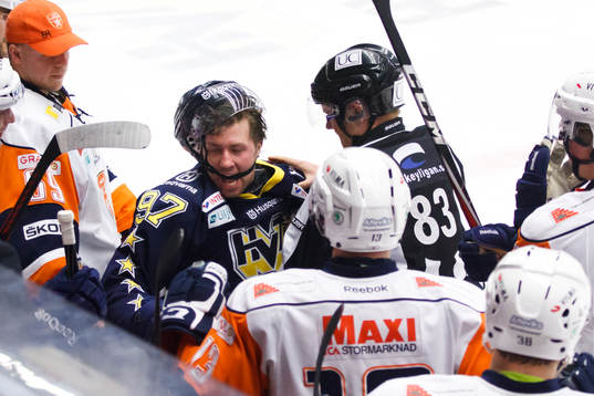 Per Ledin, HV71 gruffade med Anders Eriksson, Växjö