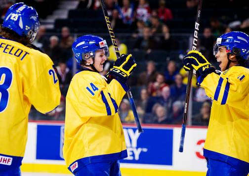 Max Friberg och Jeremy Boyce Rotevall, Sverige, jubel