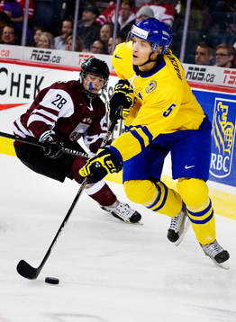 Nikita Jevpalovs, Lettland, och Mattias Bäckman, Sverige
