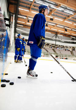 Johan Larsson tränade igen