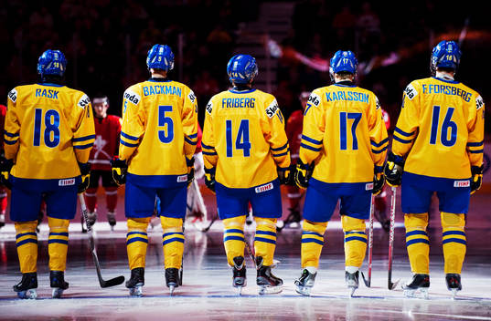 Victor Rask, Mattias Bäckman, Max Friberg, William