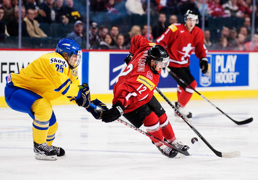 Jonas Brodin, Sverige, och Lino Martschini, Schweiz