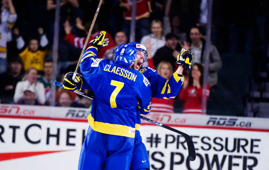 Fredrik Claesson och Patrik Nemeth, glädje, jubel