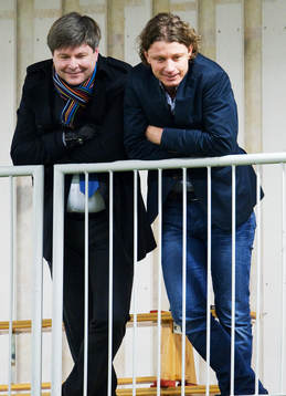 Bo Johansson, ordförande, Stefan Andreasson, klubbchef,